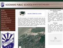 Tablet Screenshot of noonmatipublicschool.com